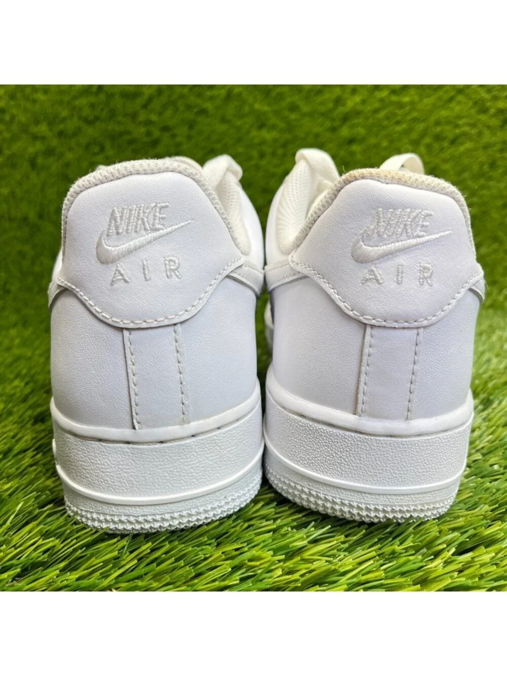 Nike Air Force 1 Low '07 Womens Size 9 White Athletic Leather Shoes Sneakers